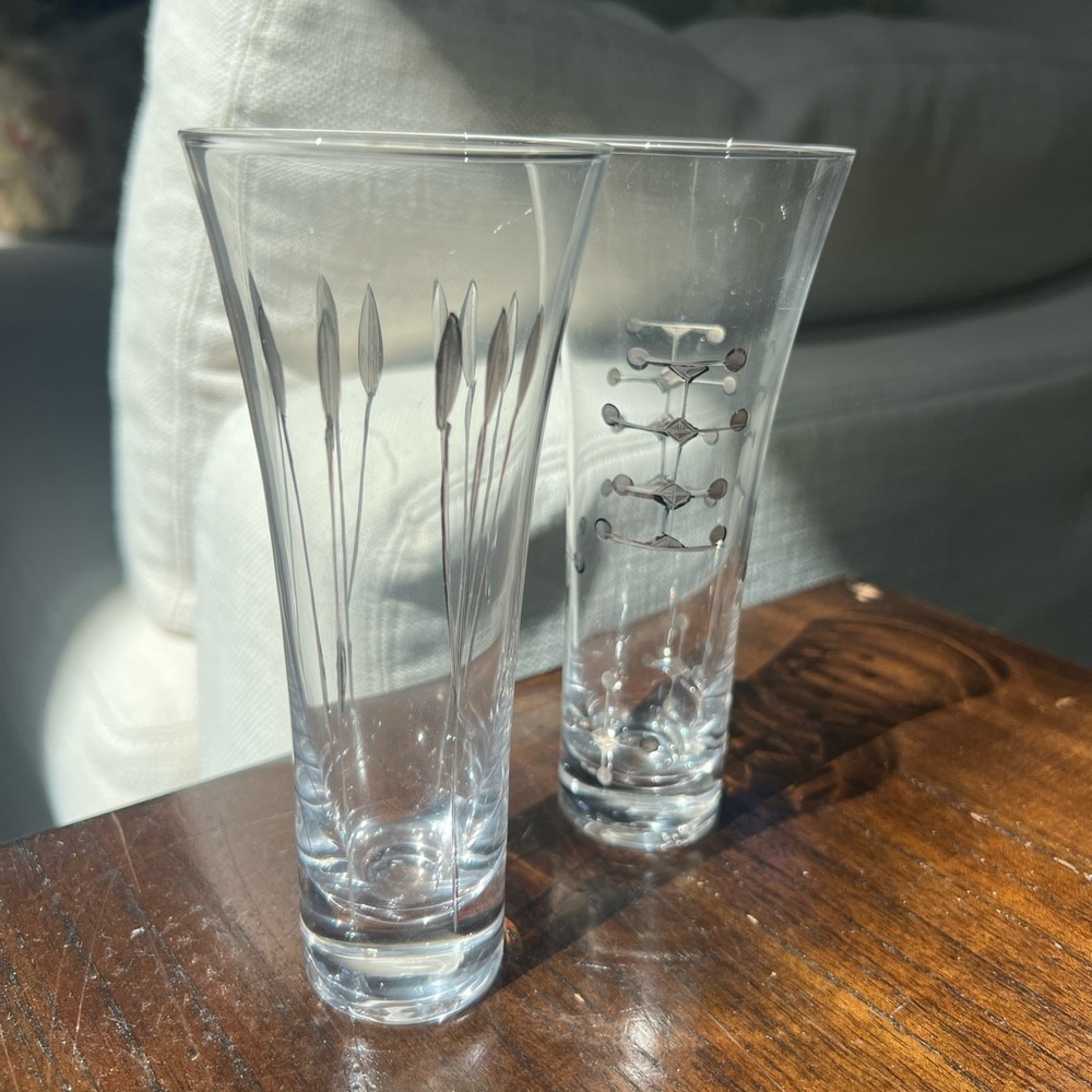 Vintage mid century modern etched and foiled cocktail glasses BONUS mcm glass​ - Picture 5 of 9